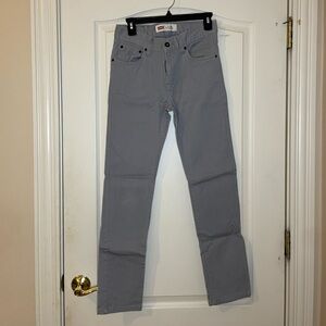 Levi's Boys Slim Fit Jeans in Light Gray